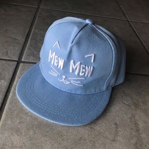 Baby Blue Kitty Cat Snapback